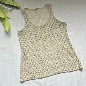⭐️temperance Lace Tank Top with Beads⭐️